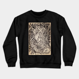 Diffracted (cavern dweller) by Brian Benson Crewneck Sweatshirt